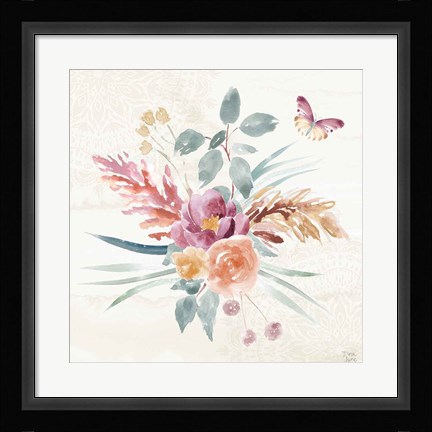 Framed Boho Garden III Print