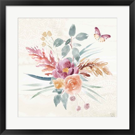 Framed Boho Garden III Print