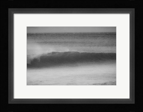 Framed Curling Lip BW Print