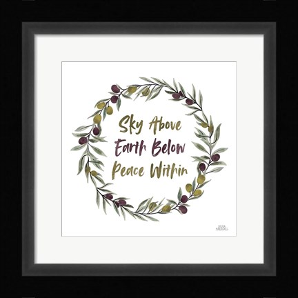 Framed Olive Grove II Print