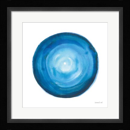 Framed Center of Blue II Print