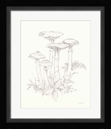Framed Nature Sketchbook I Print