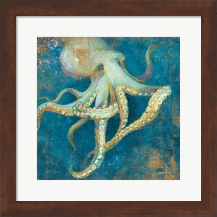 Framed Ocean Octopus Print