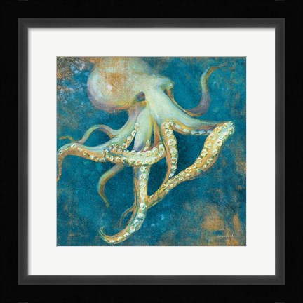 Framed Ocean Octopus Print