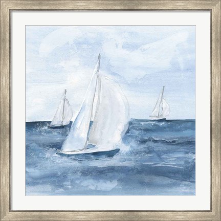 Framed Sailboats V Print