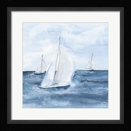 Framed Sailboats V Print