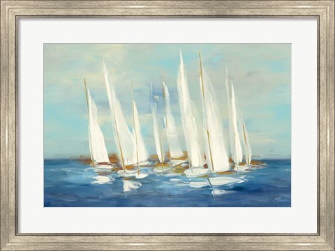 Framed Regatta Sail Print