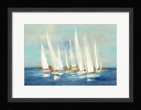 Framed Regatta Sail Print