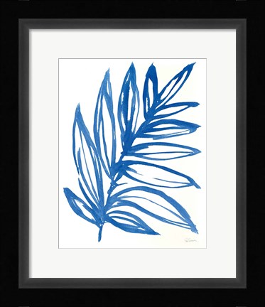 Framed Nature in Blue I Print