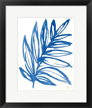 Framed Nature in Blue I Print