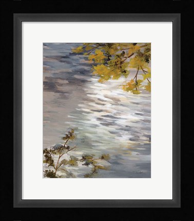 Framed Branches and Ripples Print