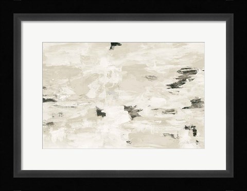 Framed Steps on Stones III Neutral Print