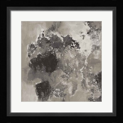 Framed Natural Monotype Dark Print