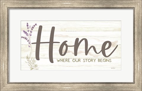 Framed Home - Where Our Story Begins Print