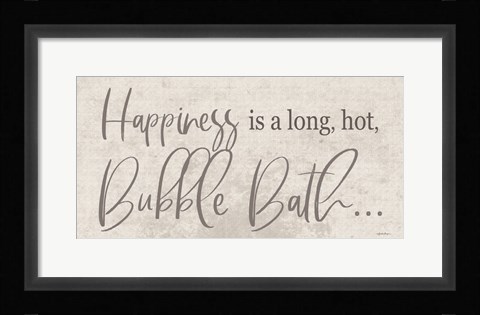 Framed Bubble Bath Print