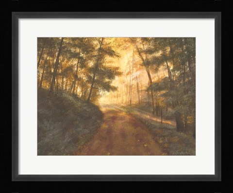 Framed Golden Forest Print