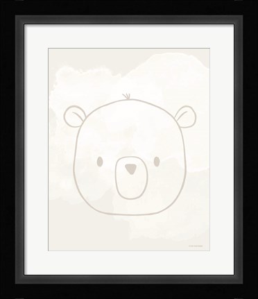 Framed Soft Bear Print