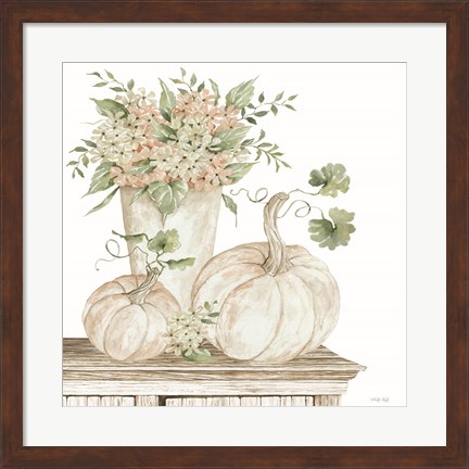 Framed Autumn Floral Print