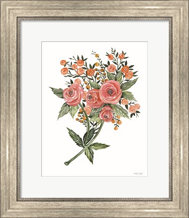 Framed Botanical Ranunculus Print