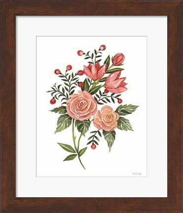 Framed Botanical Roses Print