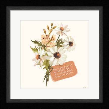 Framed Sunrise Hope, Sunset Peace Print