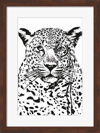 Framed Cheeky Cheetah Print