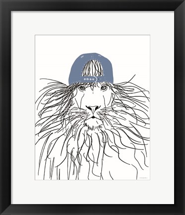 Framed Team Roster Lion Print