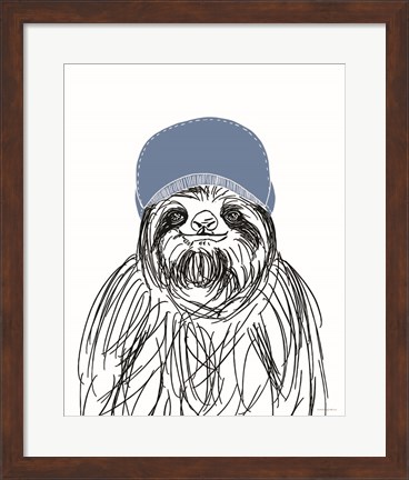 Framed Team Roster Sloth Print