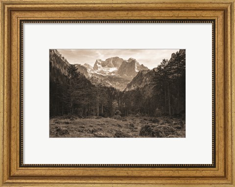 Framed Mountains in the Middle Print