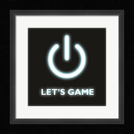 Framed Let's Game Print