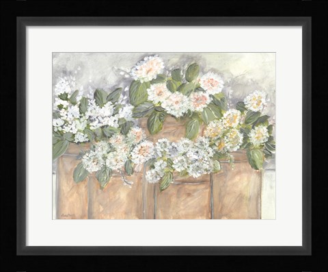 Framed Windowsill Blooms Print
