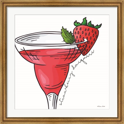 Framed Strawberry Daiquiri Print