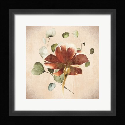 Framed Vintage Floral Embrace Print