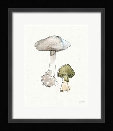 Framed Fresh Farmhouse Mushrooms III Print