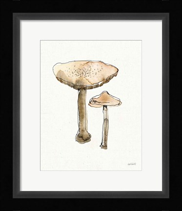 Framed Fresh Farmhouse Mushrooms II Print