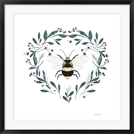 Framed Bees VI Print