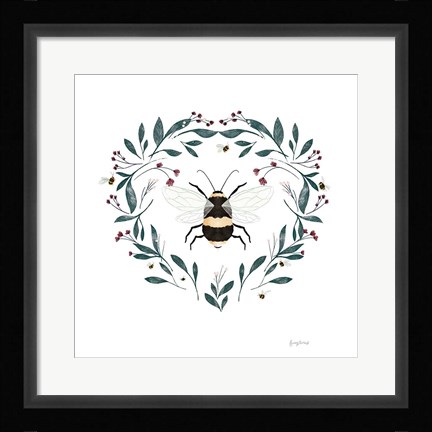 Framed Bees VI Print