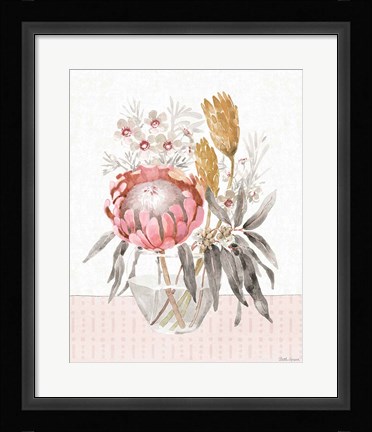 Framed Petal Passion V Soft Boho Print
