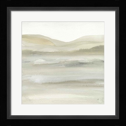 Framed Valleyscape III Green Print