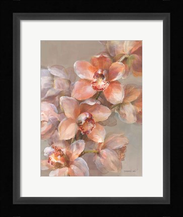 Framed Delicate Orchid I Print