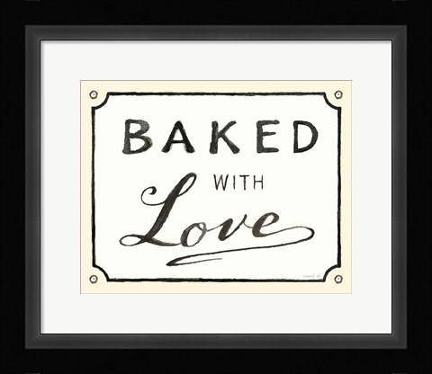 Framed Baked with Love Print