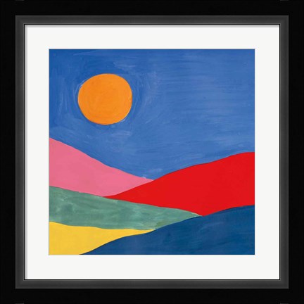 Framed Desert Landscape I Print