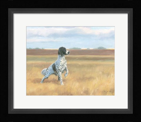 Framed On Point No Bird Crop Print