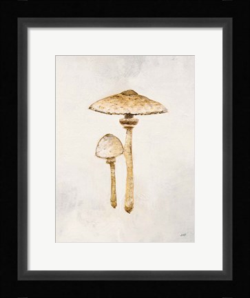 Framed Woodland Mushroom I Print