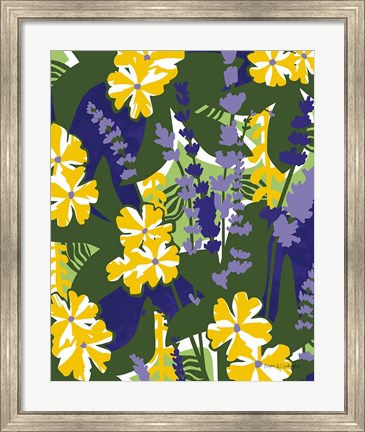 Framed Lavender Verbena Print