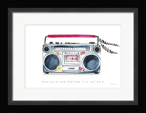 Framed Boombox Love Print