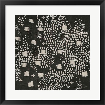 Framed Dots and Blocks Print