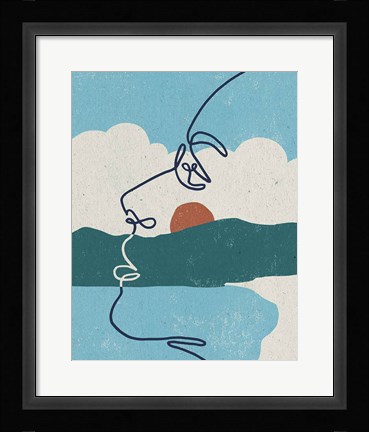 Framed Mykonos I Print