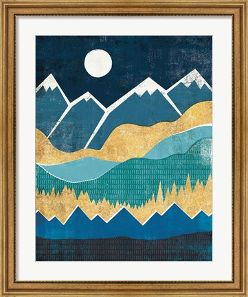 Framed Big Sky and Mountains Print