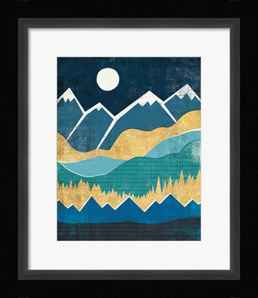 Framed Big Sky and Mountains Print